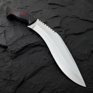 MCK-39 CUSTOM HANDMADE 440C STEEL KUKRI KNIFE WITH MICARTA SHEATH HANDLE WITH PURE LEATHER SHEATH