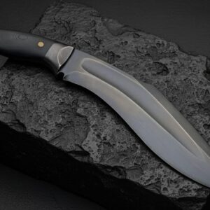 MCK-35 CUSTOM HANDMADE SPRING STEEL KUKRI KNIFE WITH G10 SHEATH HANDLE WITH PURE LEATHER SHEATH