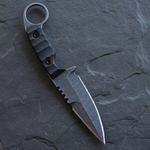 MCK-08 CUSTOM HANDMADE 3V STEEL HUNTING KNIFE WITH G10 SHEATG HANDLE WITH PURE LEATHER SHEATH (Copy)