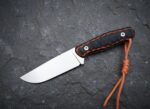 MCK-18 CUSTOM HANDMADE 440C STEEL HUNTING BUSHCRAFT KNIFE WITH G10 SHEATH HANDLE WITH PURE LEATHER SHEATH