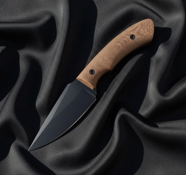 MCK-14 CUSTOM HANDMADE 3V STEEL SKINNER KNIFE WITH G10 SHEATH HANDLE WITH PURE LEATHER SHEATH