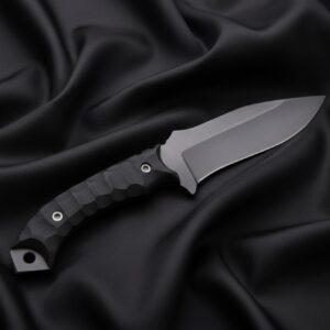 MCK-16 CUSTOM HANDMADE 440C STEEL HUNTING BUSHCRAFT KNIFE WITH G10 SHEATH HANDLE WITH PURE LEATHER SHEATH