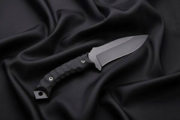 MCK-16 CUSTOM HANDMADE 440C STEEL HUNTING BUSHCRAFT KNIFE WITH G10 SHEATH HANDLE WITH PURE LEATHER SHEATH