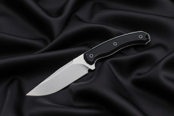 MCK-17 CUSTOM HANDMADE 440C STEEL HUNTING BUSHCRAFT KNIFE WITH G10 SHEATH HANDLE WITH PURE LEATHER SHEATH