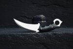 MCK-41 CUSTOM HANDMADE 440C STEEL KARAMBIT KNIFE WITH G10 SHEATH HANDLE WITH PURE LEATHER SHEATH