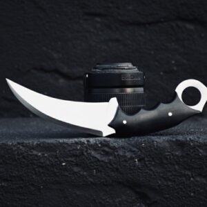 MCK-41 CUSTOM HANDMADE 440C STEEL KARAMBIT KNIFE WITH G10 SHEATH HANDLE WITH PURE LEATHER SHEATH