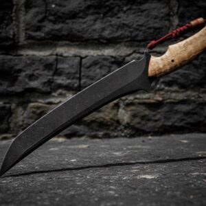 MCK-13 CUSTOM HANDMADE 3V STEEL HUNTING KNIFE WITH OLIVE WOOD HANDLE WITH PURE LEATHER SHEATH