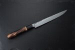 MCK-68 HANDMADE SPRING STEEL RAZOR SHARP EDGE CHEF KNIFE WITH ROSE WOOD HANDLE WITH PURE LEATHER SHEATH