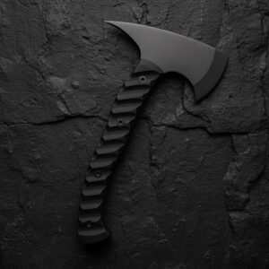 MCK-56 HANDMADE 440C STEEL RAZOR SHARP EDGE FULL TANG AXE WITH G10 SHEATH HANDLE WITH PURE LEATHER SHEATH